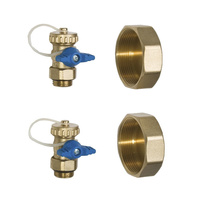 Zestaw 2 zaślepki + 2 spusty mosiądz KIT ACCESSORI X INDU2054