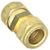 Złączka prosta skręcana QIK Do rur miedzianych, mosiądz, 18 mm (złącze skręcane x złącze skręcane)