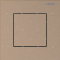 Pneumatyczny zawór spłukujący Geberit do pisuaru, ręczny, Typ 40, stal nierdzewna czerwone złoto, prostokątny