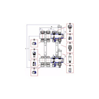 Rozdzielacz ogrzewania RUMET 71C 11 obwodowy