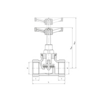 Zawór wodny PERFEXIM 1105 GW 1 1/4'' x GW 1 1/4''