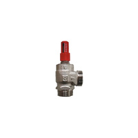 Zawór przelewowy HERZ 4004 (figura skośna) mosiądz (niklowany) PN10 GW DN 20 x DN 20