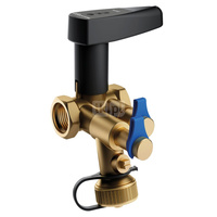 Zawór równoważący statyczny z opływem COMAP Nexus Vertex/KFE Rp mosiądz Gwint wewnętrzny DN 15, max. 25bar