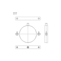 Obejma masywna DN 8 (219-225mm) DN8