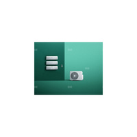 WAM1-070A3NO climaVAIR multi Zestaw multi z trzema jednostkami ściennymi 2x2,5 i 1x2,1 kW wydajność chłodnicza  7,1 kW/, wydajność grzewcza  6,1 kW Klasa energetyczna na chłodzeniu/ogrzewaniu: A++/A