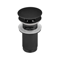Zestaw odpływowy do umywalki PERFEXIM SPPMW03OP czarny mat 2 3/4'', przycisk duży okrągły płaski
