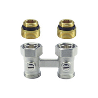 Moduł przyłączeniowy prosty HONEYWELL V2495 mosiądz (chromowanie) 1/2'' x 3/4'', rozstaw 50 mm do grzejników