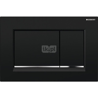 Przycisk uruchamiający Geberit Sigma20, przedni, czarny-chrom bł.-czarny, prostokątny