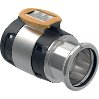 Złączka przejściowa  GEBERIT FlowFit, stal crnimo 1.4401, 50 mm x 42 mm (łącznik zaprasowywany x mufa zaprasowywana)