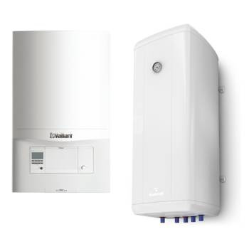 Pakiet - Kocioł gazowy jednofunkcyjny VAILLANT ecoTEC pro VC 146/5-3 kondensacyjny wiszący 5.9 - 15.3 kW + Czujnik c.w.u. + Zasobnik c.w.uVulcan 100L wiszący