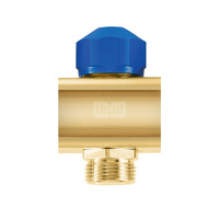 Element przedłużający mosiężny z zaworem do siłownika - G1" L = 50 mm (M30x1.5)