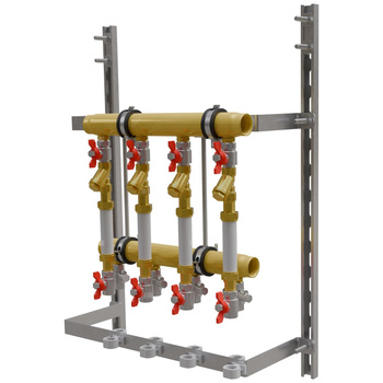 Moduł centralnego ogrzewania zespołu rozdzielaczy mieszkaniowych - 3 mieszkania