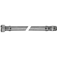 Wąż elastyczny przyłączeniowy QIK stal nierdzewna, 3/8'' x 8 mm x 3/8'', dł. 800 mm, GW x GZ z oplotem