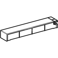 Pokrywa spłuczki do modułu sanitarnego Geberit Monolith do WC: Czarny chrom / Aluminium szczotkowane