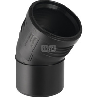 Kolano 30' GEBERIT Silent-PP, PP / PP, 50 mm, DN 50 x 50 mm x DN 50 (końcówka wciskowa x mufa wciskowa), (głębokość: 11 mm) z uszczelką