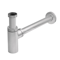 SYMSO00 Syfon mosiężny okrągły chromowany