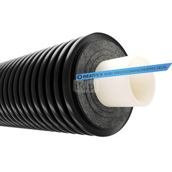 Rura preizolowana pojedyncza HEATPEX DELTA PEX SANI UNO 63/160
