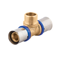 Trójnik PERFEXIM 739 mosiądz 25 mm x 1'' x 25 mm (zz x GZ x zz)