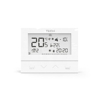 Przewodowy regulator pokojowy dwustanowy  (panel przedni ze szkła) biały, model ST-292 v3