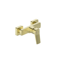 Bateria Malaga, natryskowa, ścienna, PVD brushed light gold