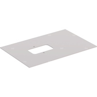 Szklana półka Geberit do dolnej szafki pod umywalkę stawianą na blat Citterio: Taupe, Szerokość umywalki=75cm