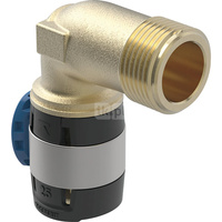 Kolano przejściowe 90' GEBERIT FlowFit, brąz bezołowiowy, 1/2'' x 16 mm (GZ x łącznik zaprasowywany)