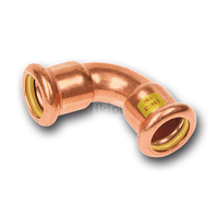 Łuk 90' SANHA Press Gas, Cu, 54 mm (zw x zw)
