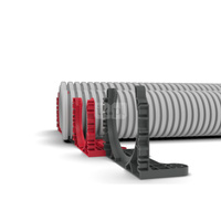 HEATPEX ARIA CONNECT Uchwyt do rury 75 mm czerwony - 10 szt.