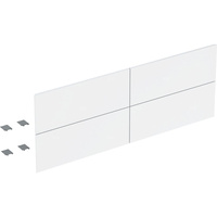 Zestaw frontów szuflad do dolnej szafki pod umywalkę z czterema szufladami GEBERIT ONE, kol. biały wysoki połysk