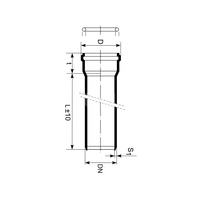 Rura kanalizacyjna zewnętrzna pp-md MAGNAPLAST KG2000 200 x 2000 x 6.2 z kielichem kolor zielony, klasa SN 10