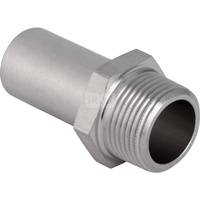 Przedłużka GEBERIT Mapress Edelstahl z gwintem zewn. redukcja, stal nierdzewna, 22 mm x 3/4'' (końcówka wciskowa x GZ)