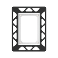 TECEfilo - ramka montażowa do pisuaru do montażu zlicowanego, czarna