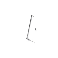 Trójnik redukcyjny mosiężny z rurą Cu fi15 prawy ultraLINE - 16/14 L = 750 mm