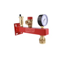 Zespół przyłączeniowy AFRISO BSS 3/4'' GW x szybkozłącze, max. 3 bar + wskaźnik ciśnienia