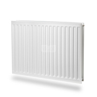 Grzejnik płytowy typ 20 higieniczny PURMO Hygiene H wym. 450 x 600 mm, kolor biały, moc 518 W, front Profilowany
