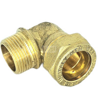 Kolano skręcane QIK Do rur miedzianych, mosiądz, 1/2'' x 18 mm (GZ x złącze skręcane)