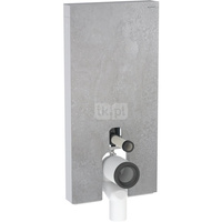 Moduł sanitarny do WC stojącego GEBERIT Monolith Plus, 1010 mm x 480 mm x 106 mm, front: imitacja betonu, bok: aluminium