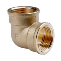 Kolano 90' FERRO, mosiądz (żółty), 2'' (GW)