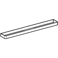 Uchwyt na ręczniki Geberit do mebli łazienkowych: 42.4x1.9x4.9cm, Piaskowy szary / Malowany proszkowo, matowy