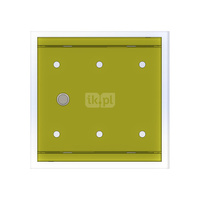 Skrzynka gazowa 250x250 wnękowa, stalowa, RAL 1023 żółta