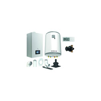 Pakiet - Kocioł gazowy jednofunkcyjny DE DIETRICH Virtuens Smart 24 kondensacyjny wiszący 3.3 - 26.1 kW + RegulatorAD248P + Zestaw powietrzno-spalinowy szachtowyBazowy PP/Alu fi 60/100 na fi 80 + Zasobnik c.w.uAQUAvie100 + Filtr magnetyczny XS90 A