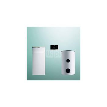 Pakiet systemowy OZE - Pompa ciepła gruntowa solanka-woda VAILLANT VWF 157/4 flexoTHERM 14.4 kW 400 V + Regulator sensoCOMFORT VRC 720 + Zasobnik c.w.u. VIH RW300/3BR + Moduł komunikacji internetowej VR 940f