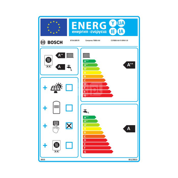 Pompa ciepła powietrze-woda split BOSCH TERMOTECHNIKA Compress 7000i AW 9 ORM-S B 8.25 kW 230 V 