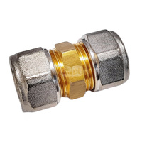 Złączka prosta skręcana QIK Do rur wielowarstwowych, mosiądz, 20 mm (złącze skręcane x złącze skręcane)