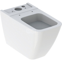 Stojąca miska WC Geberit iCon Square do spłuczki nasadzanej, ceramiczna muszla toaletowa, przylegająca do ściany, kryte mocowani