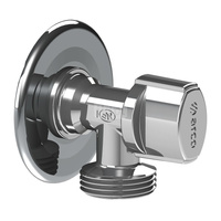 Zawór kulowy ARCO LAVADORA L94 DELTA 1/2'' x 3/4'' GZ kątowy z rozetą, uchwyt: nova z abs
