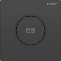 Pneumatyczny zawór spłukujący Geberit do pisuaru, ręczny, Typ 10, czarny , okrągły