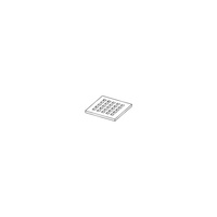 Ruszt ozdobny quadratum 100 x 100 mm do odpływu prysznicowego ze stali nierdzewnej TECE drainpoint S