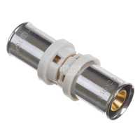 Złączka prosta zaprasowywana QIK XPRT, mosiądz, 40 mm (złącze zaprasowywane)