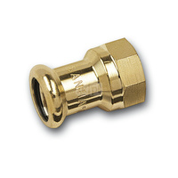 Mufa SANHA PURAPRESS, brąz, 15 mm x 1/2'' (zw x GW)